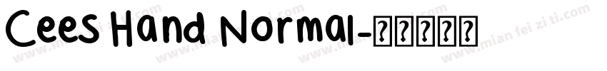 Cees Hand Normal字体转换